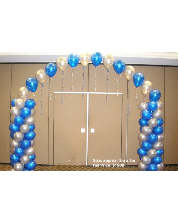 Helium Latex Balloon Arch With Columns
